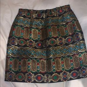 HANDMADE Multi-Colored Brocade Skirt Size 40